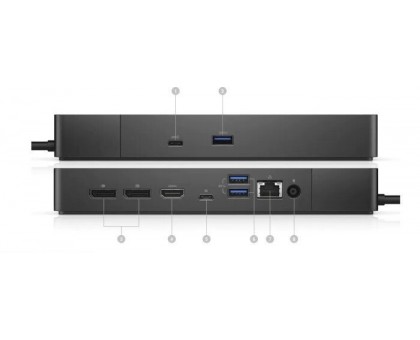 Док-станція (порт-реплікатор) для ноутбука Dell Dock WD19S  (210-AZBX), 130 Вт, чорна