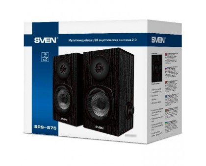 Колонки 2.0 SVEN SPS-575 black Колонки 2.0 SVEN SPS-575 black