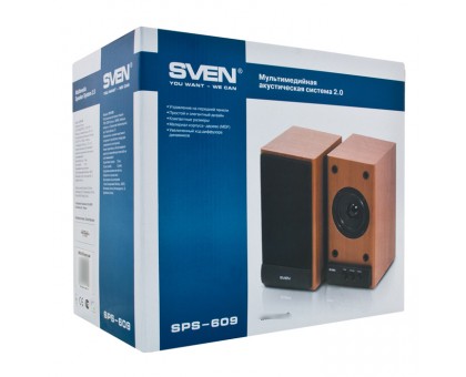 Колонки 2.0 SVEN SPS-609 темне дерево Колонки 2.0 SVEN SPS-609 темне дерево