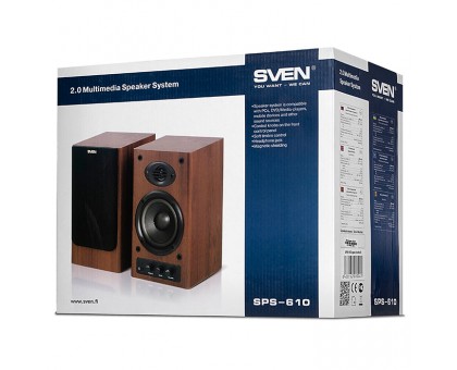 Колонки 2.0 SVEN SPS-610 орех Колонки 2.0 SVEN SPS-610 орех