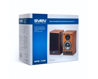 Колонки 2.0 SVEN SPS-702 горіх (уцінка) Колонки 2.0 SVEN SPS-702 горіх (уцінка)