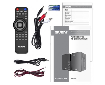 Колонки 2.0 SVEN SPS-710 Bluetooth, SD, USB, FM, годинник, дк, будильник Колонки 2.0 SVEN SPS-710 Bluetooth, SD, USB, FM, годинник, дк, будильник