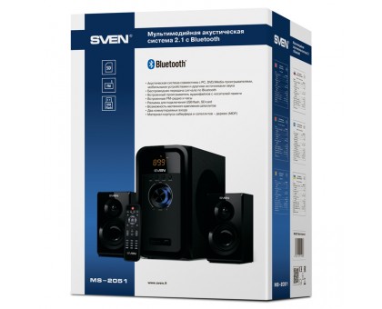Колонки 2.1 SVEN MS-2051 Bluetooth (USB, SD, FM)