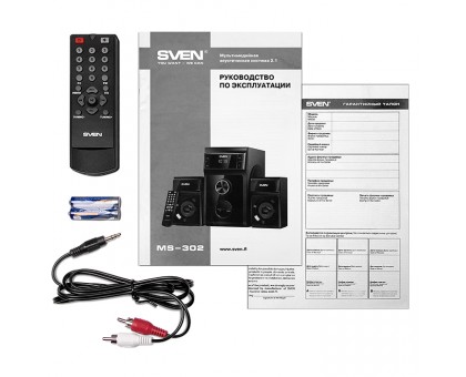 Колонки 2.1 SVEN MS-302 (USB, SD, FM) Колонки 2.1 SVEN MS-302 (USB, SD, FM)