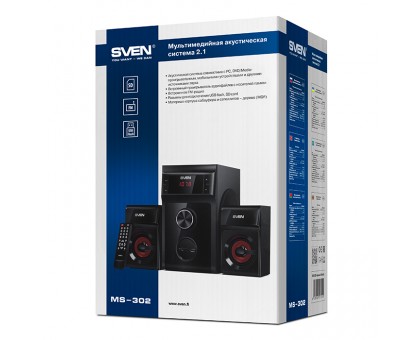 Колонки 2.1 SVEN MS-302 (USB, SD, FM) Колонки 2.1 SVEN MS-302 (USB, SD, FM)