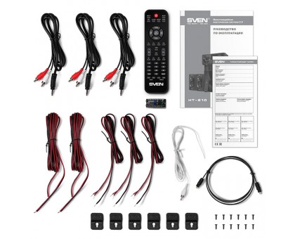 Колонки 5.1 SVEN HT-210 (120Вт) оптика, коаксиал, Bluetooth, годинник, ду (УЦІНКА) Колонки 5.1 SVEN HT-210 (120Вт) оптика, коаксиал, Bluetooth, годинник, ду (УЦІНКА)