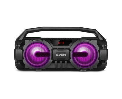 Колонка SVEN PS-415 Black (12 Вт, Bluetooth, FM, USB, microSD, LED-дисплей, 1500мА*ч) Колонка SVEN PS-415 Black (12 Вт, Bluetooth, FM, USB, microSD, LED-дисплей, 1500мА*ч)