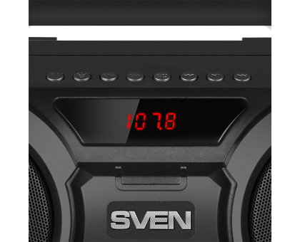 Колонка SVEN PS-415 Black (12 Вт, Bluetooth, FM, USB, microSD, LED-дисплей, 1500мА*ч) Колонка SVEN PS-415 Black (12 Вт, Bluetooth, FM, USB, microSD, LED-дисплей, 1500мА*ч)