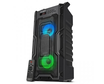 Колонка SVEN PS-435 Black (20W, TWS, Bluetooth, FM, USB, microSD, LED-display, RC, 2x2000mA*h)