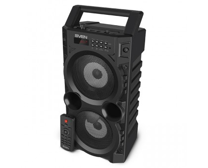 Колонка SVEN PS-440 Black (20W, TWS, Bluetooth, FM, USB, microSD, LED-display, RC, 2x2000mA*h) Колонка SVEN PS-440 Black (20W, TWS, Bluetooth, FM, USB, microSD, LED-display, RC, 2x2000mA*h)