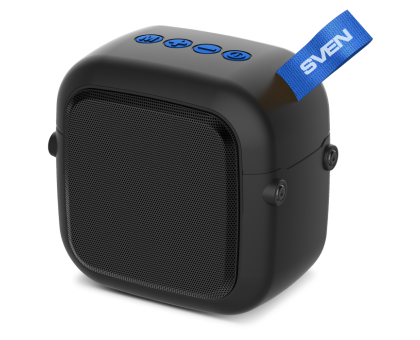 Колонка SVEN PS-48 Black (5 Вт, TWS, Bluetooth, FM, USB, microSD, 500мА*ч)