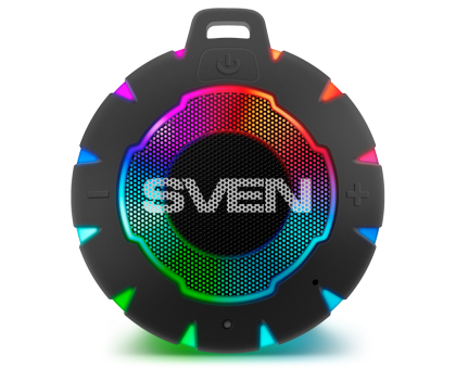 Колонка SVEN PS-95 Black (7 Вт, Waterproof (IPx7), TWS, Bluetooth, 1000мА*ч) Колонка SVEN PS-95 Black (7 Вт, Waterproof (IPx7), TWS, Bluetooth, 1000мА*ч)