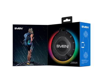 Колонка SVEN PS-95 Black (7 Вт, Waterproof (IPx7), TWS, Bluetooth, 1000мА*ч) Колонка SVEN PS-95 Black (7 Вт, Waterproof (IPx7), TWS, Bluetooth, 1000мА*ч)