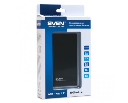 Портативна батарея SVEN MP-4017 4000 мАч Портативна батарея SVEN MP-4017 4000 мАч