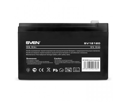 Акумуляторна батарея SVEN SV12120 (12V 12Ah) Акумуляторна батарея SVEN SV12120 (12V 12Ah)