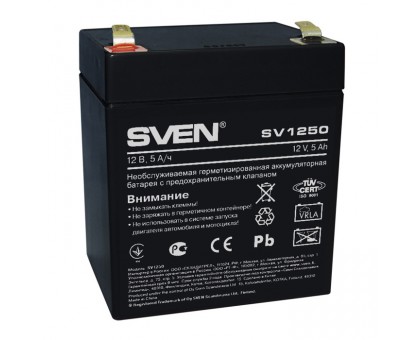 Акумуляторна батарея SVEN SV1250 (12V 5Ah) Акумуляторна батарея SVEN SV1250 (12V 5Ah)