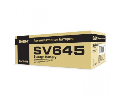 Акумуляторна батарея SVEN SV645 (6V 4.5Ah)