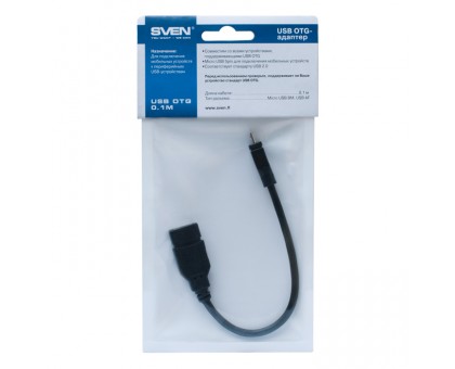 Кабель SVEN USB OTG 0.1m Кабель SVEN USB OTG 0.1m
