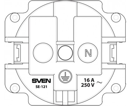 Розетка SVEN SE-121 із заземленням і захисними шторками кремова Розетка SVEN SE-121 із заземленням і захисними шторками кремова
