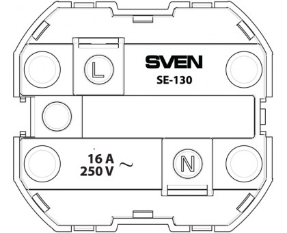 Розетка SVEN SE-130 двомісна кремова Розетка SVEN SE-130 двомісна кремова