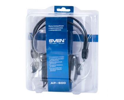 Навушники SVEN AP-600 з мікрофоном Навушники SVEN AP-600 з мікрофоном