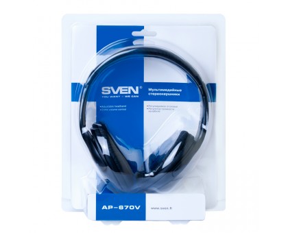 Навушники SVEN AP-670V чорні Навушники SVEN AP-670V чорні