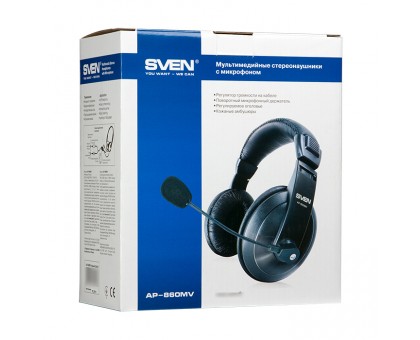 Навушники SVEN AP-860MV з мікрофоном