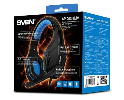 Навушники SVEN AP-G851MV з мікрофоном Навушники SVEN AP-G851MV з мікрофоном