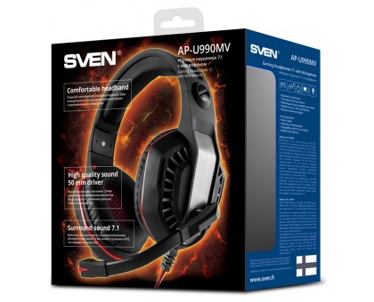 Навушники SVEN AP-U990MV з мікрофоном 7.1 USB Навушники SVEN AP-U990MV з мікрофоном 7.1 USB