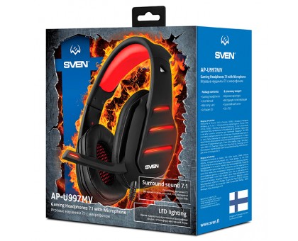 Навушники SVEN AP-U997MV з мікрофоном 7.1 USB Навушники SVEN AP-U997MV з мікрофоном 7.1 USB