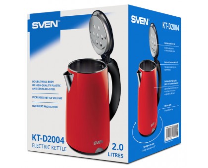 Чайник електричний SVEN KT-D2004 червоний (2 л.)