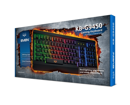 Клавіатура SVEN KB-G9450 ігрова з підсвічуванням чорна Клавіатура SVEN KB-G9450 ігрова з підсвічуванням чорна