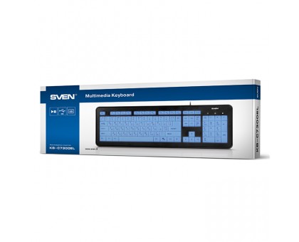 Клавіатура SVEN KB-C7300EL USB з підсвічуванням