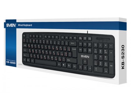 Клавіатура SVEN KB-S230 USB чорна Клавіатура SVEN KB-S230 USB чорна