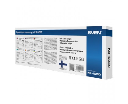 Клавіатура SVEN KB-S230 USB чорна Клавіатура SVEN KB-S230 USB чорна