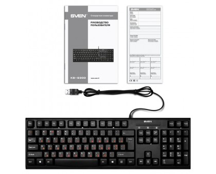 Клавіатура SVEN KB-S300 USB чорна Клавіатура SVEN KB-S300 USB чорна