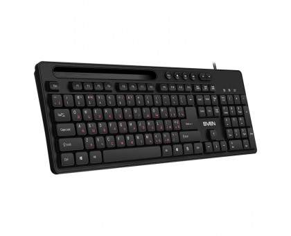 Клавіатура SVEN KB-S302 USB чорна з підставкою для смартфона Клавіатура SVEN KB-S302 USB чорна з підставкою для смартфона