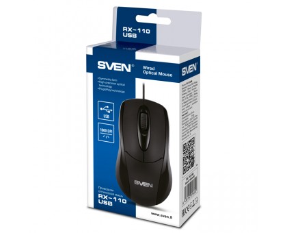 Мишка SVEN RX-110 PS/2 чорна Мишка SVEN RX-110 PS/2 чорна