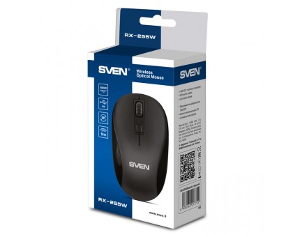 Мишка SVEN RX-255W чорна бездротова Мишка SVEN RX-255W чорна бездротова
