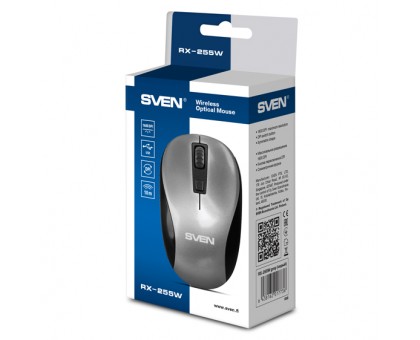 Мишка SVEN RX-255W сіра бездротова Мишка SVEN RX-255W сіра бездротова