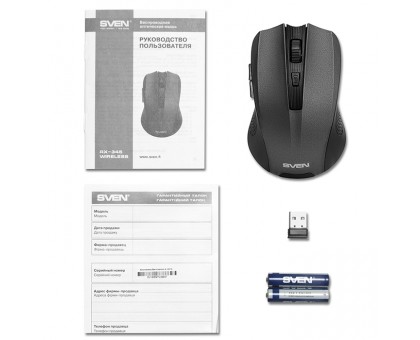 Мишка SVEN RX-345 Wireless сіра бездротова Мишка SVEN RX-345 Wireless сіра бездротова