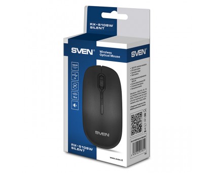 Мишка SVEN RX-510SW чорна бездротова тиха Мишка SVEN RX-510SW чорна бездротова тиха