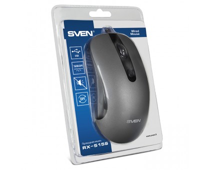 Мишка SVEN RX-515S тиха USB сіра Мишка SVEN RX-515S тиха USB сіра