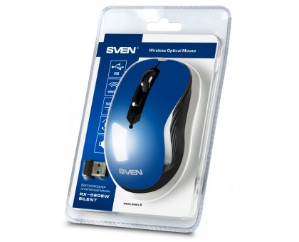 Мишка SVEN RX-560SW синя бездротова тиха Мишка SVEN RX-560SW синя бездротова тиха