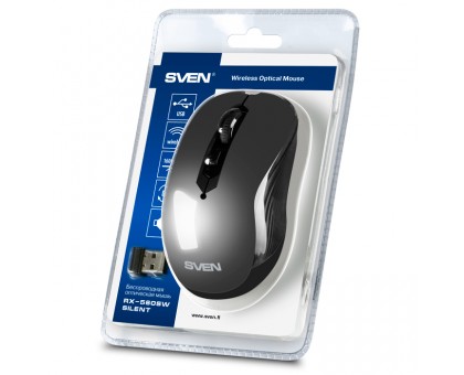 Мишка SVEN RX-560SW сіра бездротова тиха Мишка SVEN RX-560SW сіра бездротова тиха