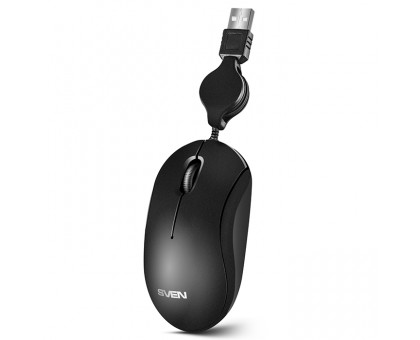 Мишка SVEN RX-60 USB чорна (скручування кабеля) Мишка SVEN RX-60 USB чорна (скручування кабеля)