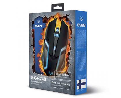 Мишка SVEN RX-G740 ігрова з підсвічуванням Мишка SVEN RX-G740 ігрова з підсвічуванням