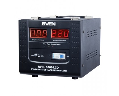 Стабилизатор напряжения SVEN AVR-5000 LCD Стабилизатор напряжения SVEN AVR-5000 LCD