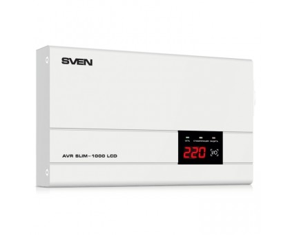 Стабилизатор напряжения SVEN AVR SLIM-1000 LCD Стабилизатор напряжения SVEN AVR SLIM-1000 LCD