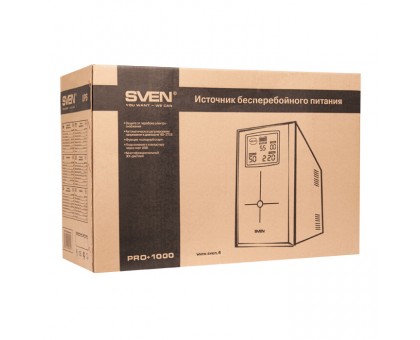 ИБП UPS SVEN Pro+ 1000 (LCD, USB) ИБП UPS SVEN Pro+ 1000 (LCD, USB)